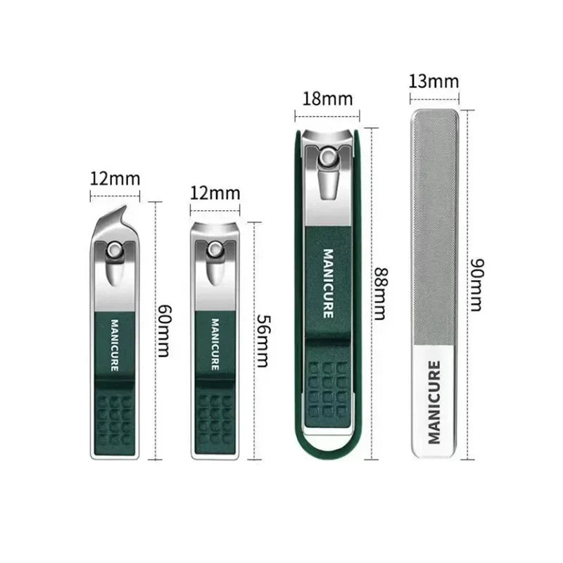 Stainless Steel Nail Clipper Set with Nail File