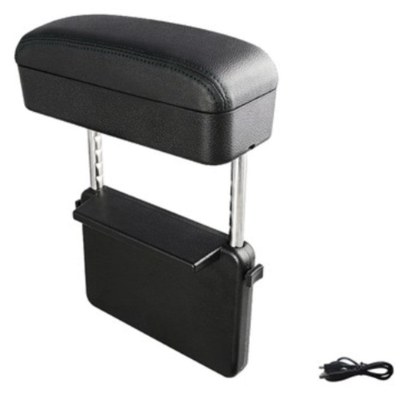 Adjustable Car Armrest Storage Box, 10W Qi Charging, 1 Piece