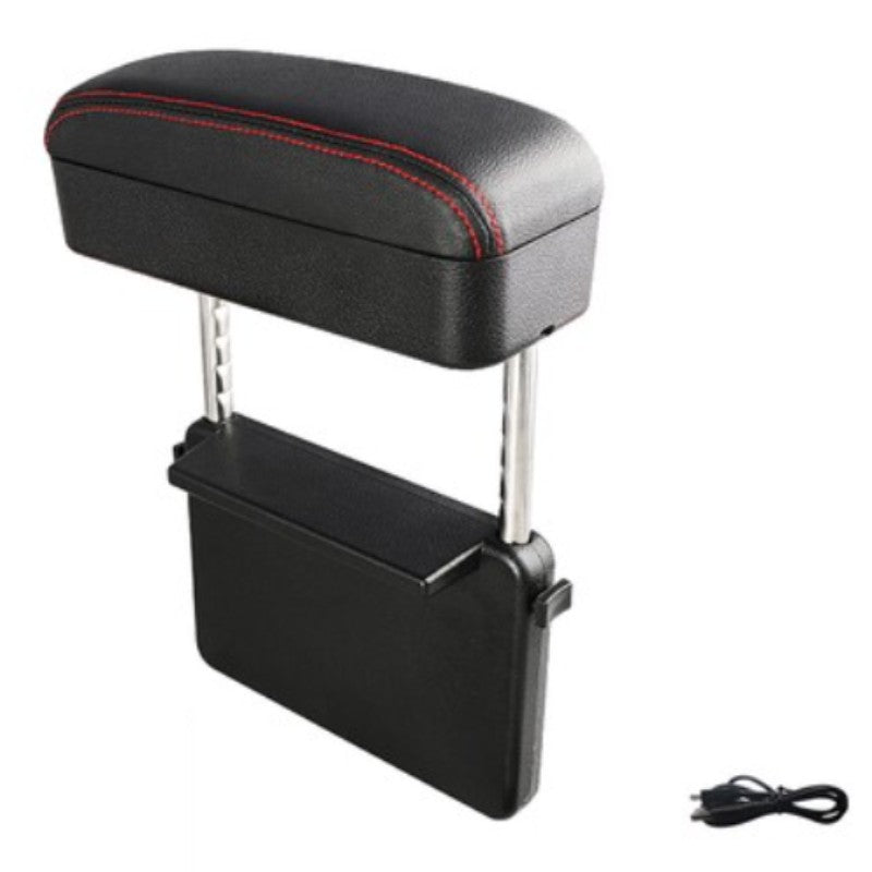 Adjustable Car Armrest Storage Box, 10W Qi Charging, 1 Piece