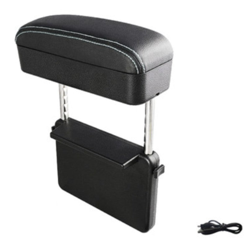 Adjustable Car Armrest Storage Box, 10W Qi Charging, 1 Piece