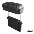Adjustable Car Armrest Storage Box, 10W Qi Charging, 1 Piece