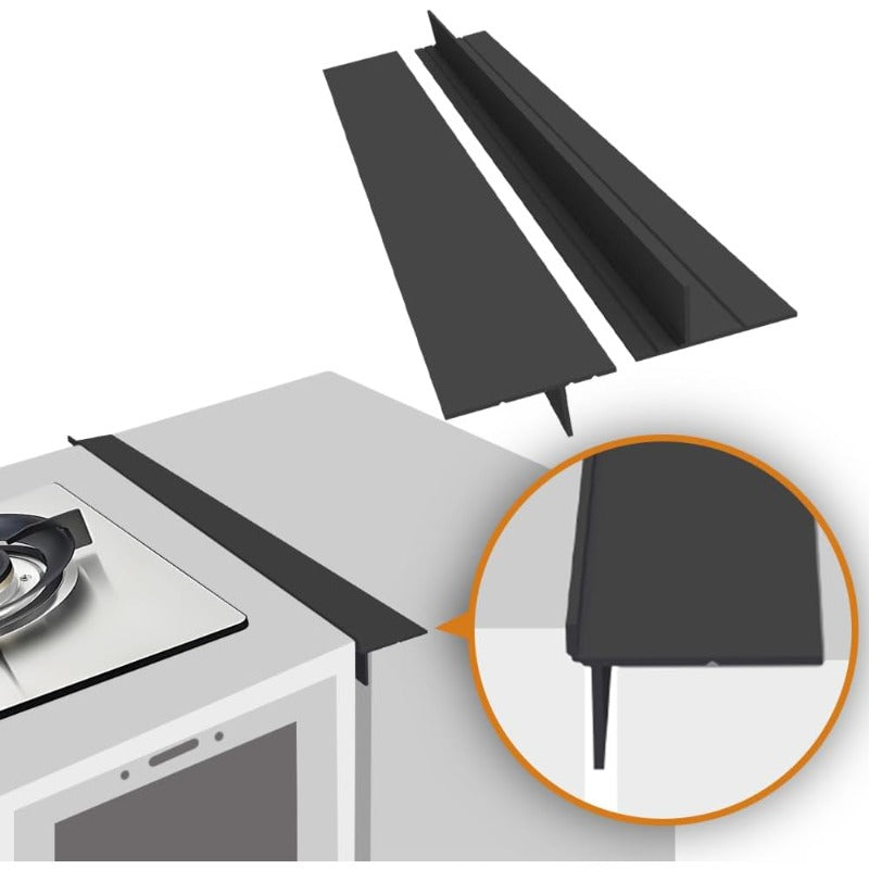 Silicone Stove Gap Covers, 21 in or 25 in, Trim-to-Fit