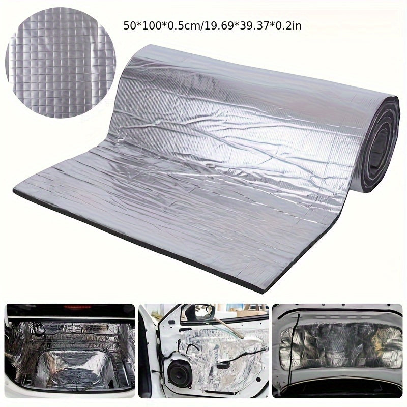 Self-Adhesive Car Hood Sound Insulation Foam, Rubber Composite, 5 mm and 10 mm