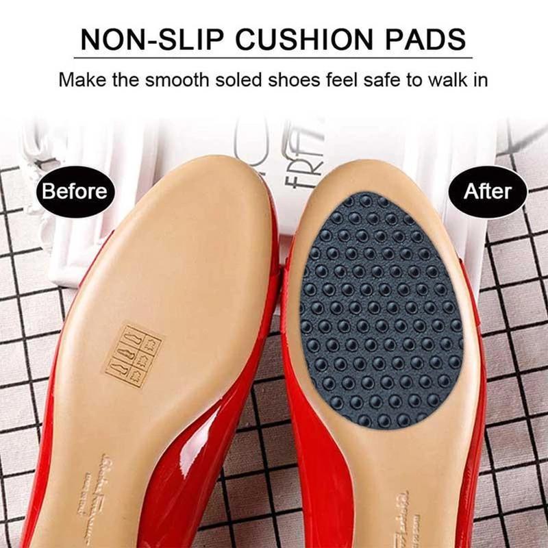 Reusable Wear-Resistant Rubber Non-Slip Shoe Sole Pads, 6.3 x 9.5 cm