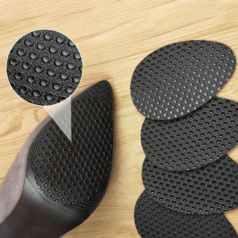 Reusable Wear-Resistant Rubber Non-Slip Shoe Sole Pads, 6.3 x 9.5 cm