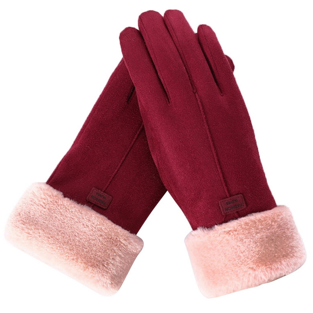 Thermal Winter Gloves with Fleece Lining and Touchscreen Fingers