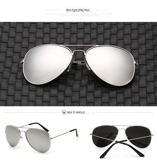 Polarized Aviator Sunglasses with TAC Lenses, Alloy Frame