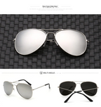 Polarized Aviator Sunglasses with TAC Lenses, Alloy Frame