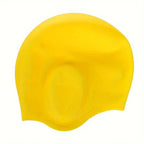 100% Silicone Swim Cap with Ear Pockets for Long or Thick Hair, view 6
