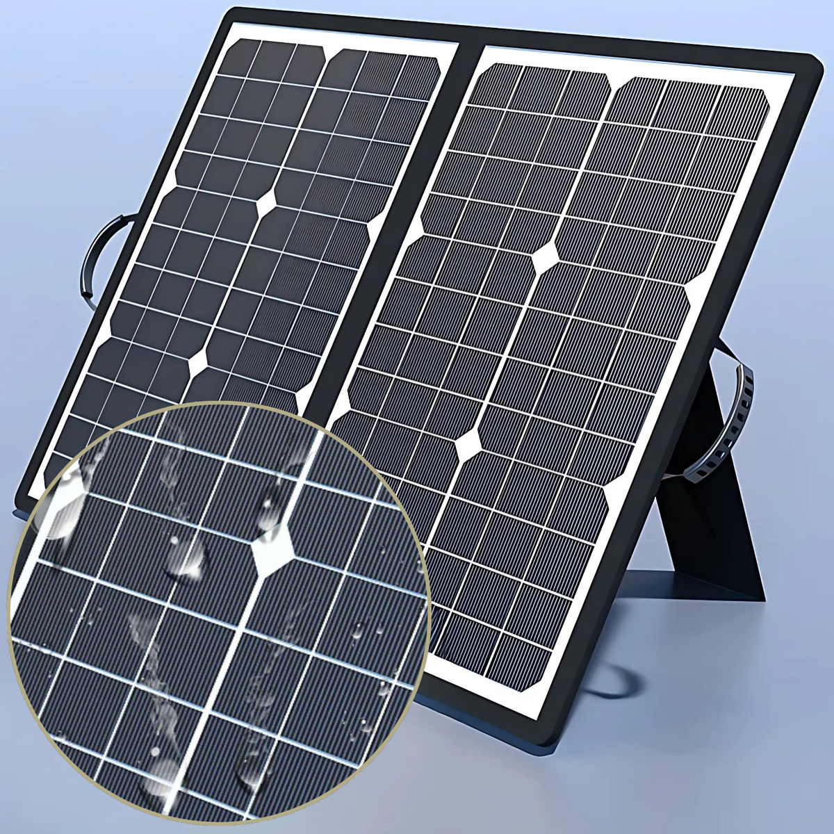 1000W Foldable Monocrystalline Solar Panel with MPPT for Camping
