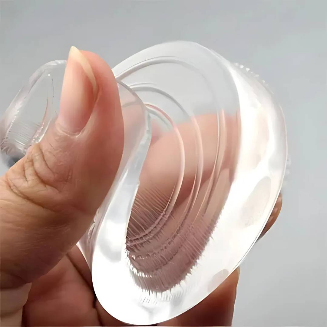 Silicone Gel Heel Lifts, Adjustable Height Inserts for Footwear