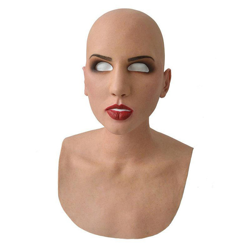 Natural Latex Bearded Costume Mask for Adults, Fits Heads up to 62 cm