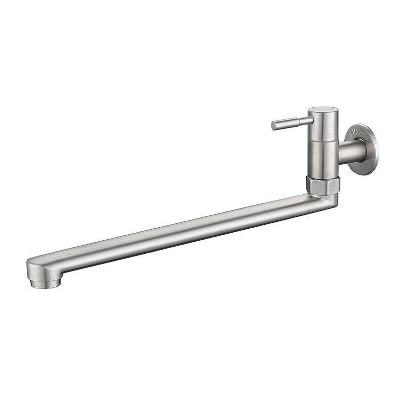 Stainless Steel Wall-Mounted Pot Filler Faucet, Single Handle