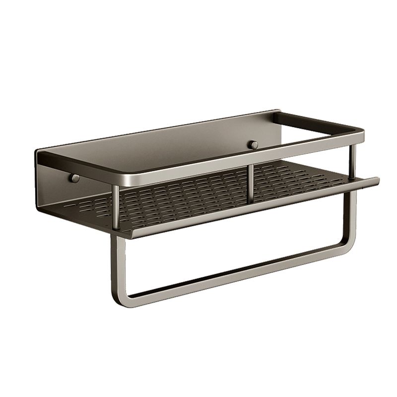 Carbon Steel Bathroom Shelf, 30–60 cm, Drill or Adhesive Mount