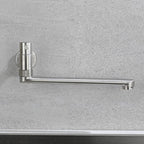 Stainless Steel Wall-Mounted Pot Filler Faucet, Single Handle