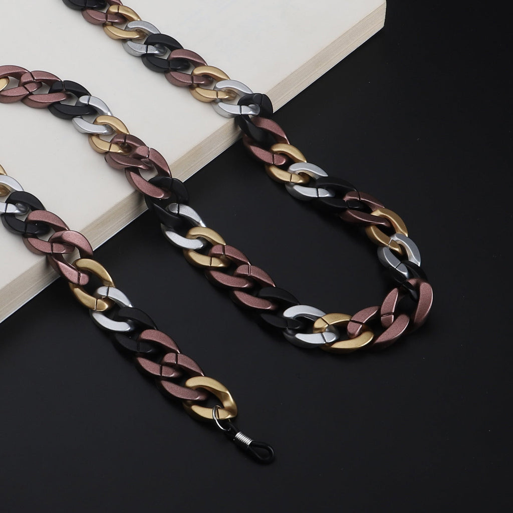 Oversized Eyewear Chain with Secure Attachments for Glasses