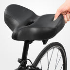 Extra Wide Breathable Ergonomic Bicycle Saddle, 8.5 x 11 in or 10.2 x 12.8 in