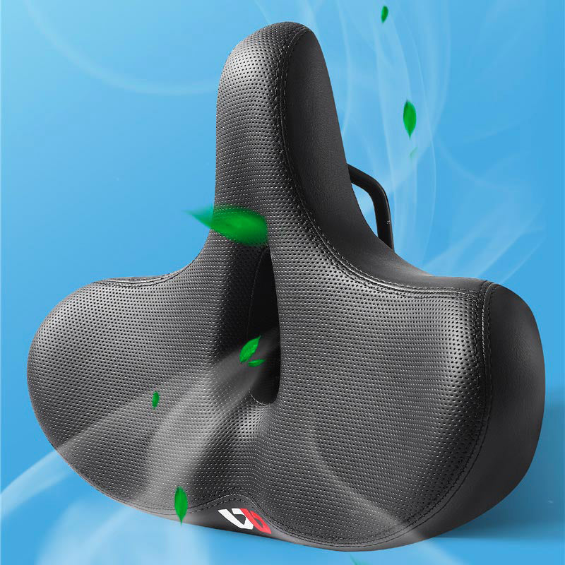 Extra Wide Breathable Ergonomic Bicycle Saddle, 8.5 x 11 in or 10.2 x 12.8 in