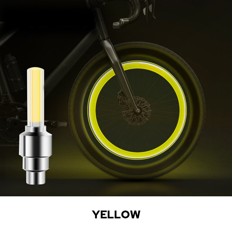 Motion-Activated LED Wheel Lights for Bikes, Cars & Motorcycles