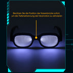 Luminous Glasses, Touch-Activated PC Frame, 40 g for Cosplay and Events