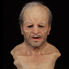 Natural Latex Bearded Costume Mask for Adults, Fits Heads up to 62 cm