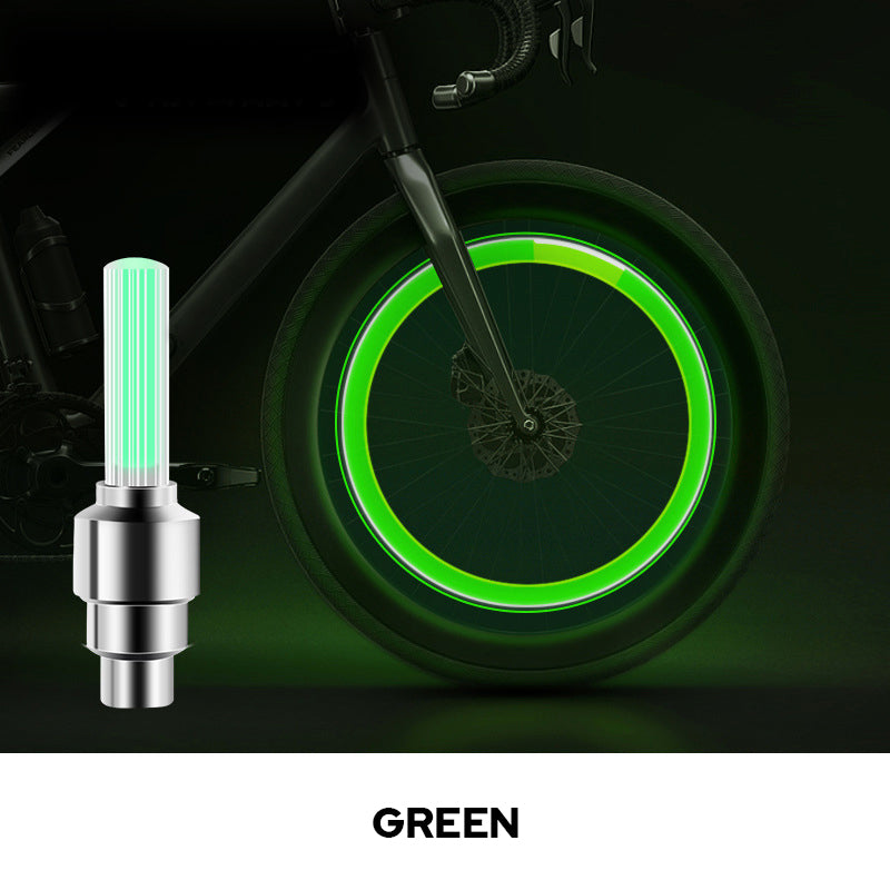 Motion-Activated LED Wheel Lights for Bikes, Cars & Motorcycles