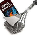 17-Inch Stainless Steel Bristle-Free BBQ Grill Brush Cleaner, view 2