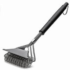 17-Inch Stainless Steel Bristle-Free BBQ Grill Brush Cleaner