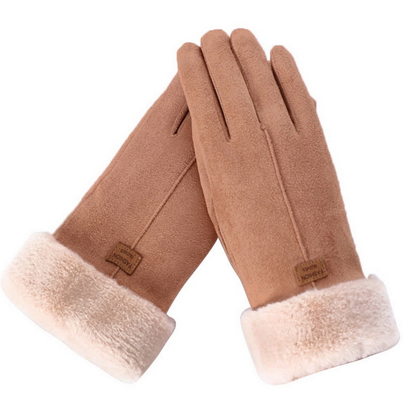 Thermal Winter Gloves with Fleece Lining and Touchscreen Fingers