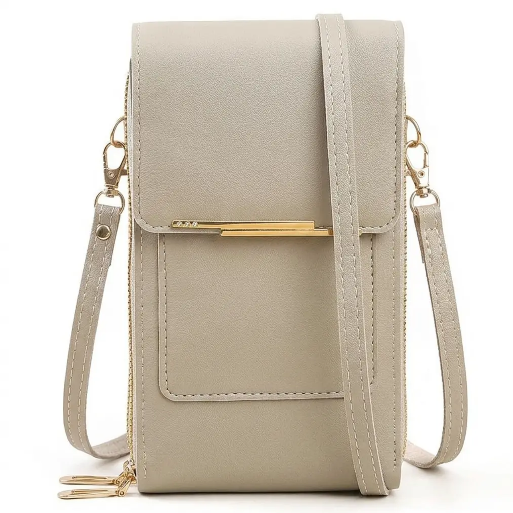 RFID-Blocking Crossbody Phone Wallet Bag for Phones Up to 6.7 in