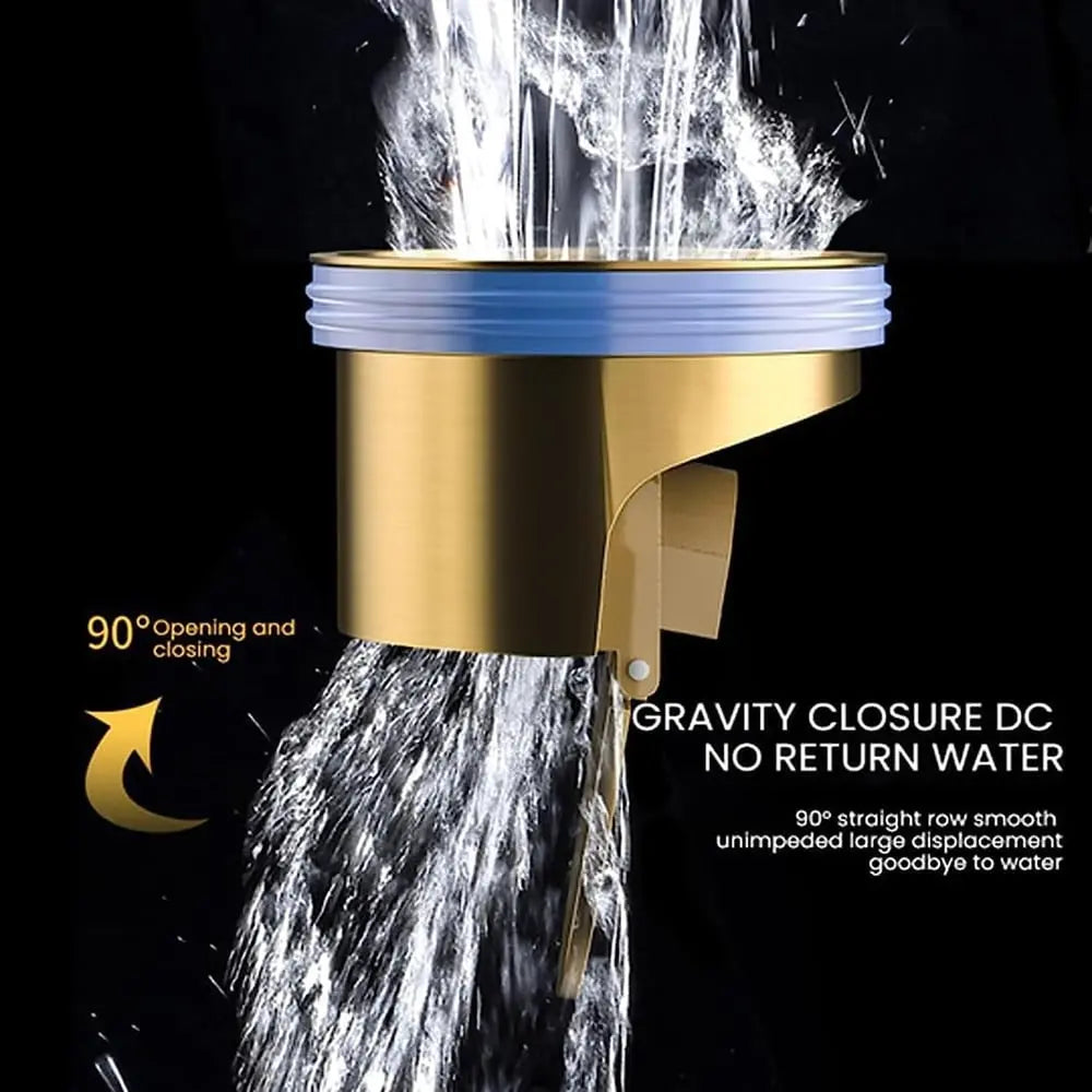 Brass Drain Core with Waterproof Silicone Seal, Hair Catcher, 4.2 × 3.2 × 3 cm