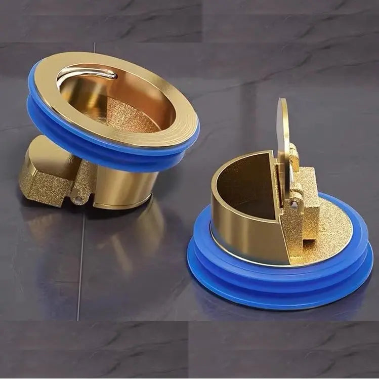 Brass Drain Core with Waterproof Silicone Seal, Hair Catcher, 4.2 × 3.2 × 3 cm