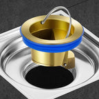 Brass Drain Core with Waterproof Silicone Seal, Hair Catcher, 4.2 × 3.2 × 3 cm