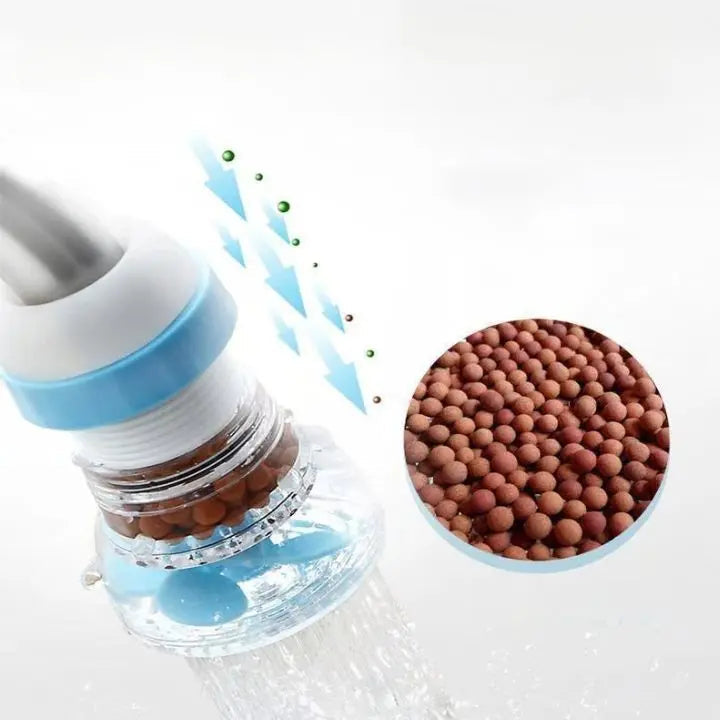 360° Faucet Attachment with Splash Guard, PP & PVC, 8–12 cm