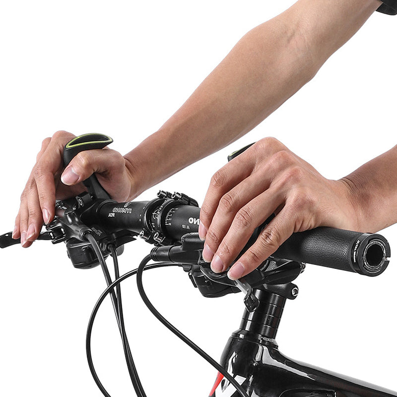 Ergonomic Bicycle Handlebar Grips, Carbon with Nylon Fiber, 120 g, 1 Pair