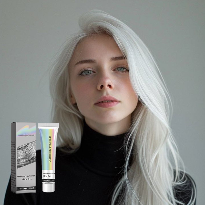 2-in-1 Silver Hair Color with Plant Extracts, Ammonia-Free, 100g
