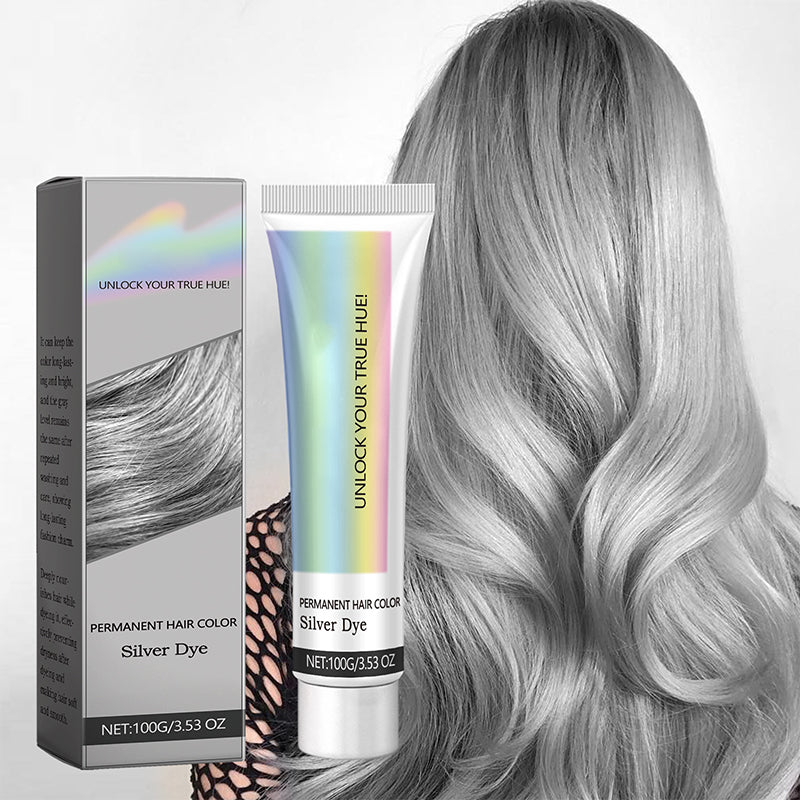 2-in-1 Silver Hair Color with Plant Extracts, Ammonia-Free, 100g