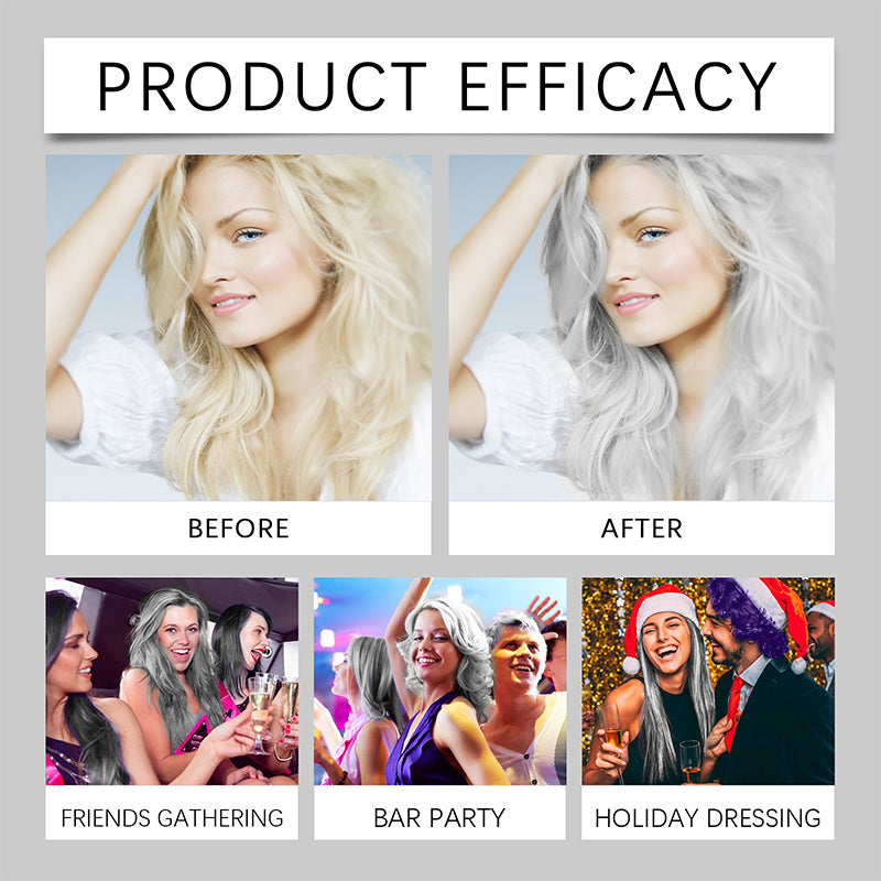 2-in-1 Silver Hair Color with Plant Extracts, Ammonia-Free, 100g