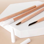 Wooden Eyebrow Pencil for Precise Brows and Eye Definition, Water-Resistant