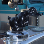 Angry Rubber Duck Radiator Emblem, Chrome-Plated, 6 × 4 Inches