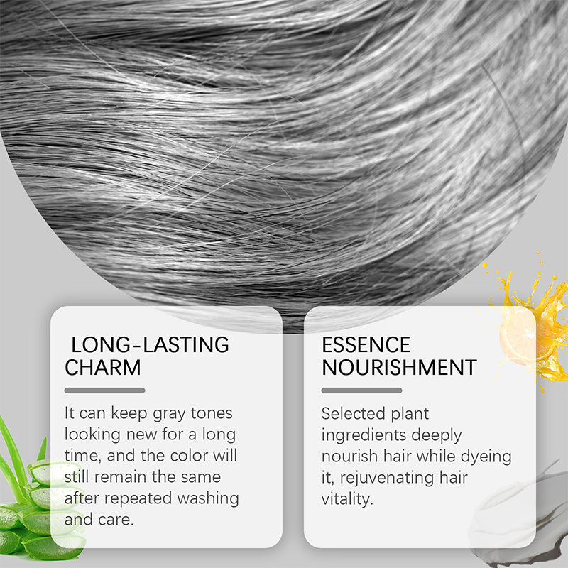 2-in-1 Silver Hair Color with Plant Extracts, Ammonia-Free, 100g