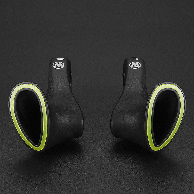Ergonomic Bicycle Handlebar Grips, Carbon with Nylon Fiber, 120 g, 1 Pair