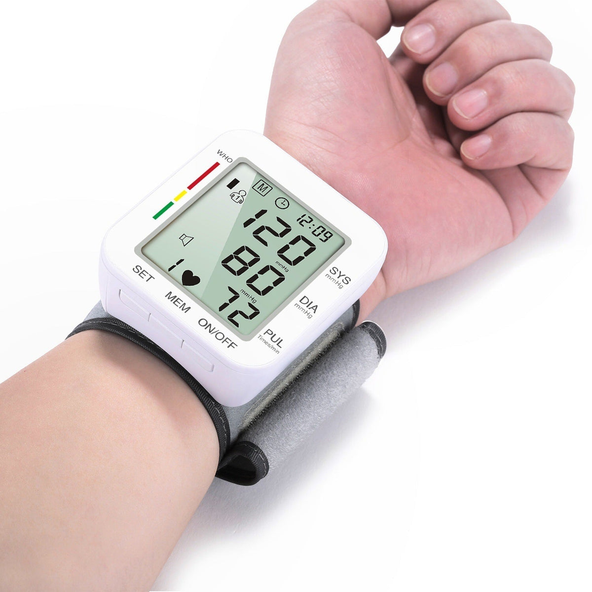 Digital Wrist Blood Pressure Monitor with Voice Broadcast Option