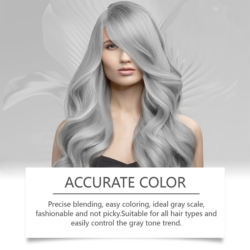 2-in-1 Silver Hair Color with Plant Extracts, Ammonia-Free, 100g