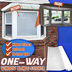 One-Way Imitation Blinds Privacy Window Film, Adhesive, 15.7 x 39.4 in