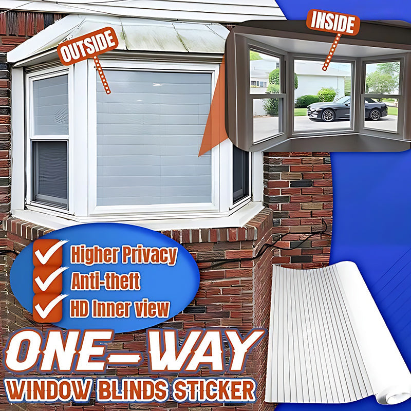 One-Way Imitation Blinds Privacy Window Film, Adhesive, 15.7 x 39.4 in