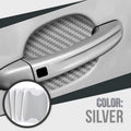 Carbon Fiber Car Door Handle Cup Protectors, 8.5 x 6.8 cm