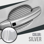 Carbon Fiber Car Door Handle Cup Protectors, 8.5 x 6.8 cm