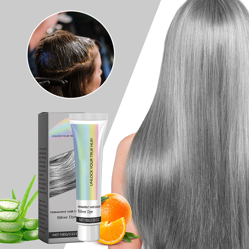 2-in-1 Silver Hair Color with Plant Extracts, Ammonia-Free, 100g