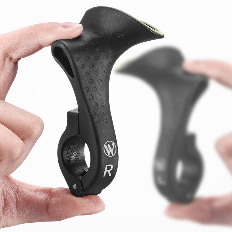 Ergonomic Bicycle Handlebar Grips, Carbon with Nylon Fiber, 120 g, 1 Pair